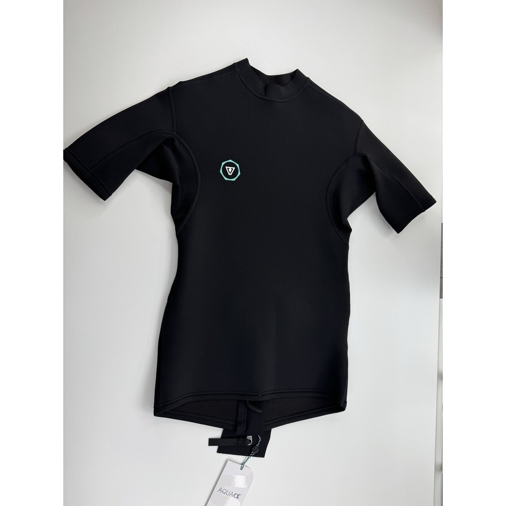 Vissla 7 Seas 1mm SS Wetsuit Jacket Men's Small Black Surf Top NWT
